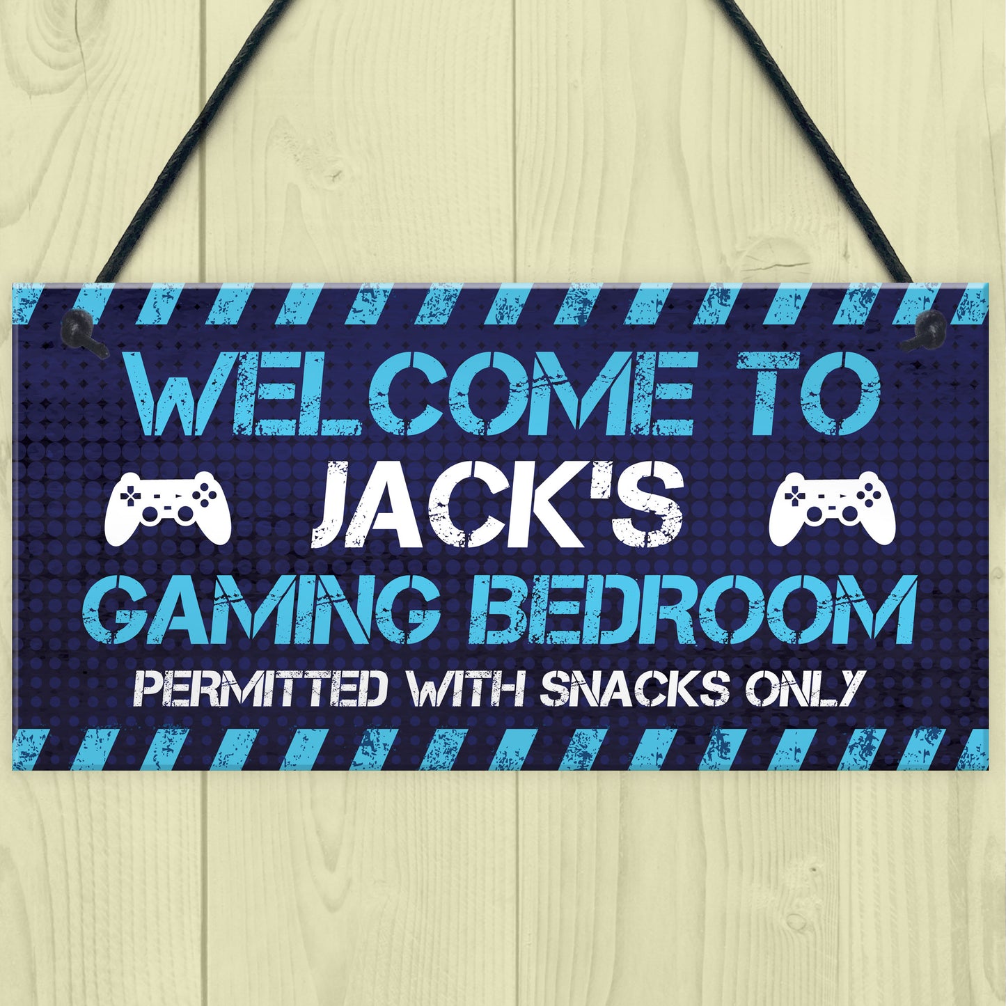 Gaming Welcome Sign For Boys Bedroom Novelty Gamer Gifts