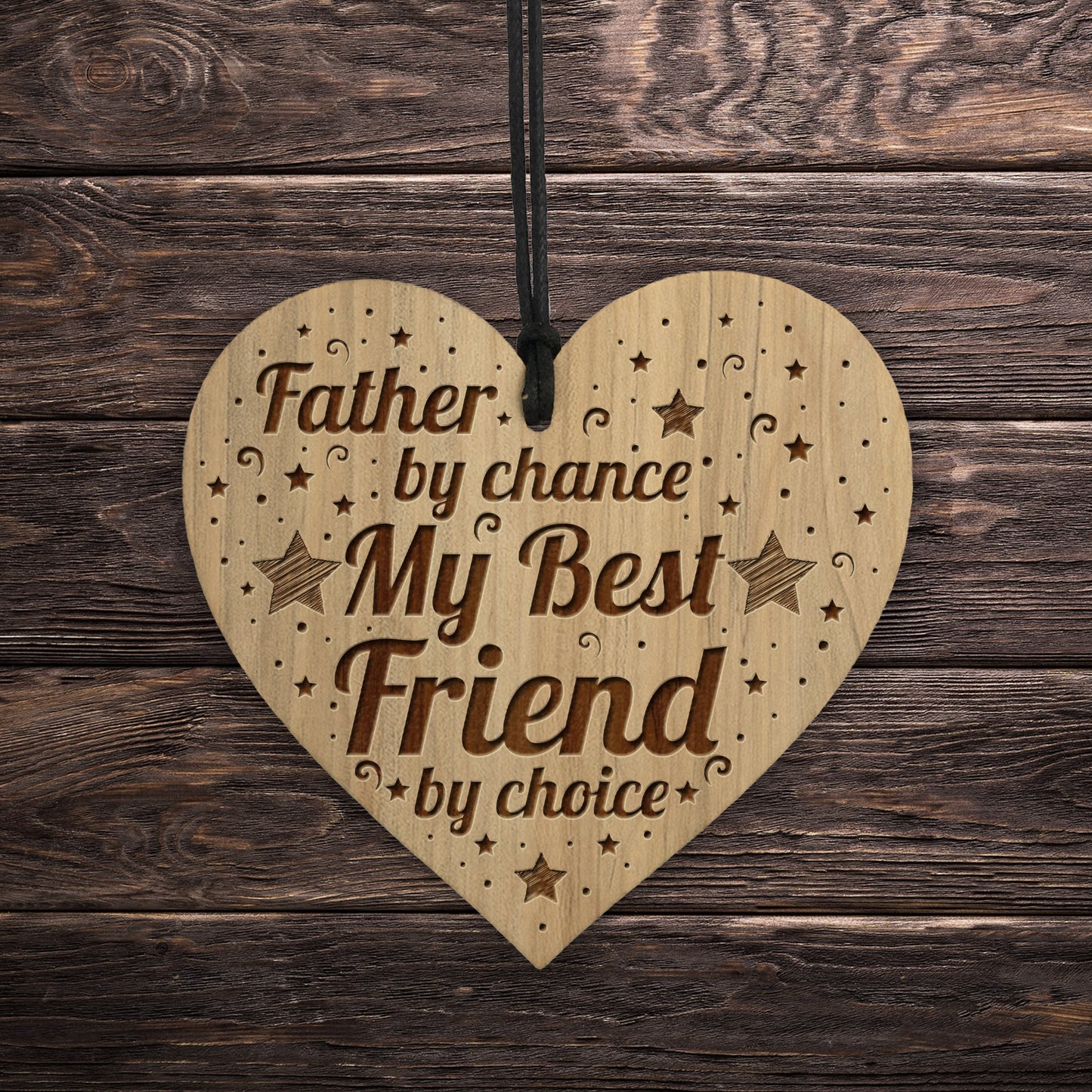 Dad Gift From Daughter Son Best Friend Gift Engraved Heart