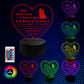 3rd Wedding Anniversary Gifts for Her Him 3D Lamp Light