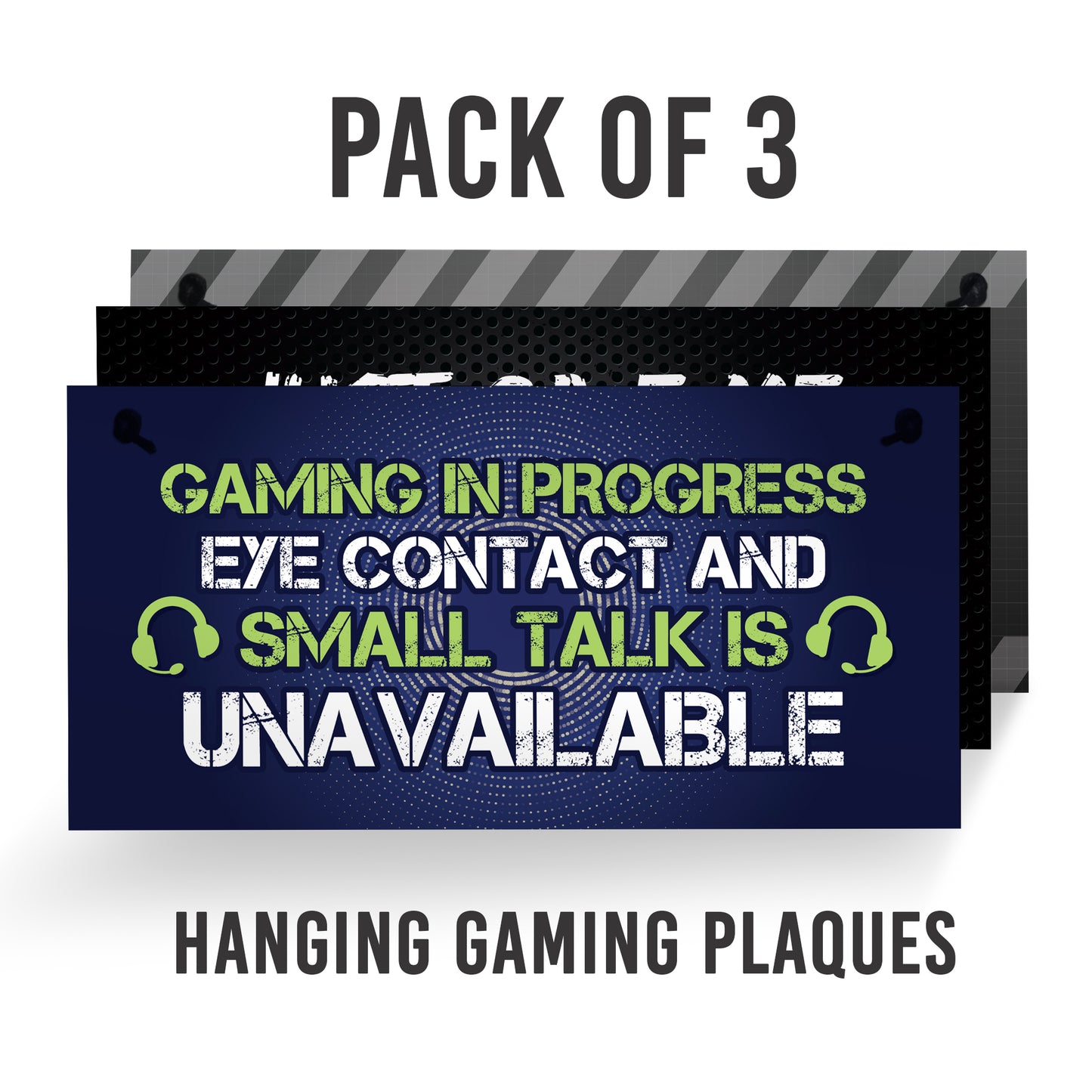 Gaming Signs For Boys Bedroom 3 PACK Gamer Gift For Son Brother