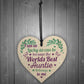 Birthday Gifts For Auntie THANK YOU Wooden Heart Plaque Sign