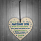 Awesome Son Gifts From Dad Mum Heart Gift For Him 16th 18th