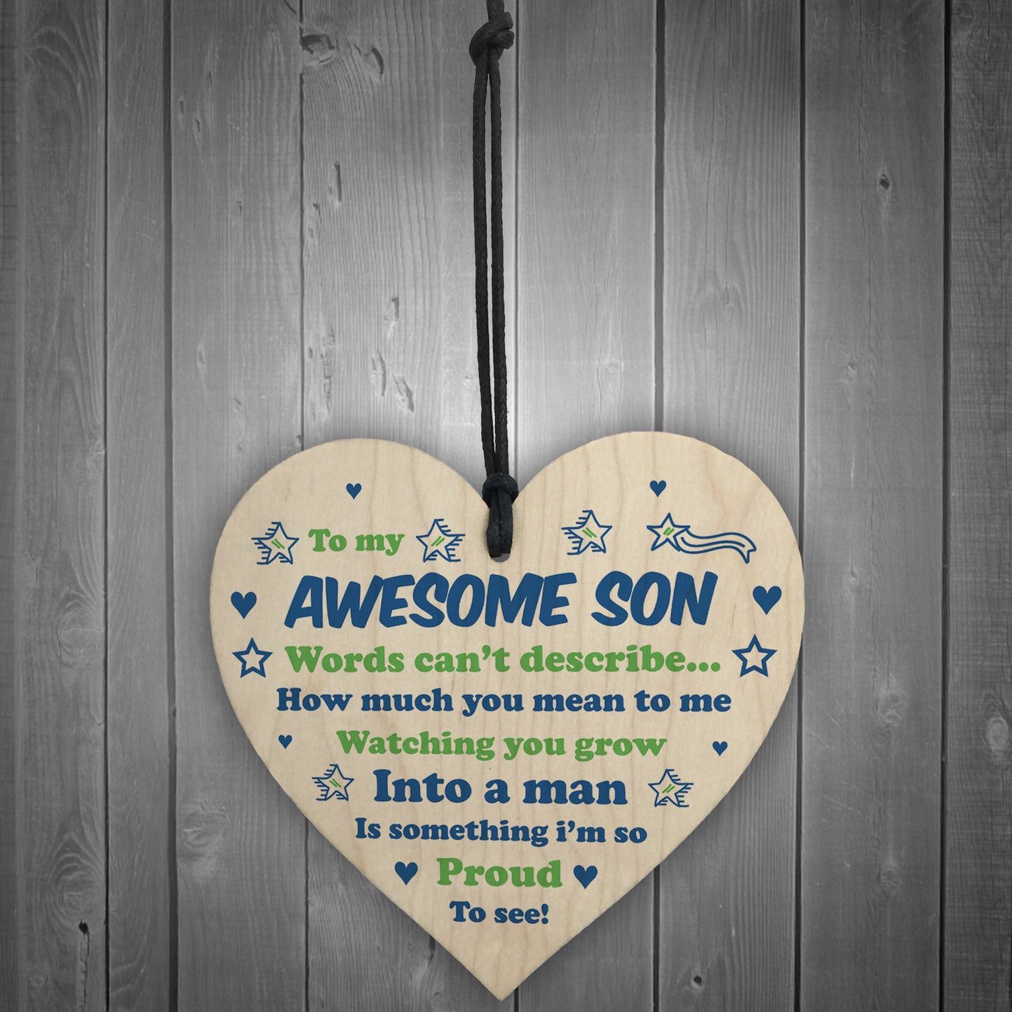 Awesome Son Gifts From Dad Mum Heart Gift For Him 16th 18th
