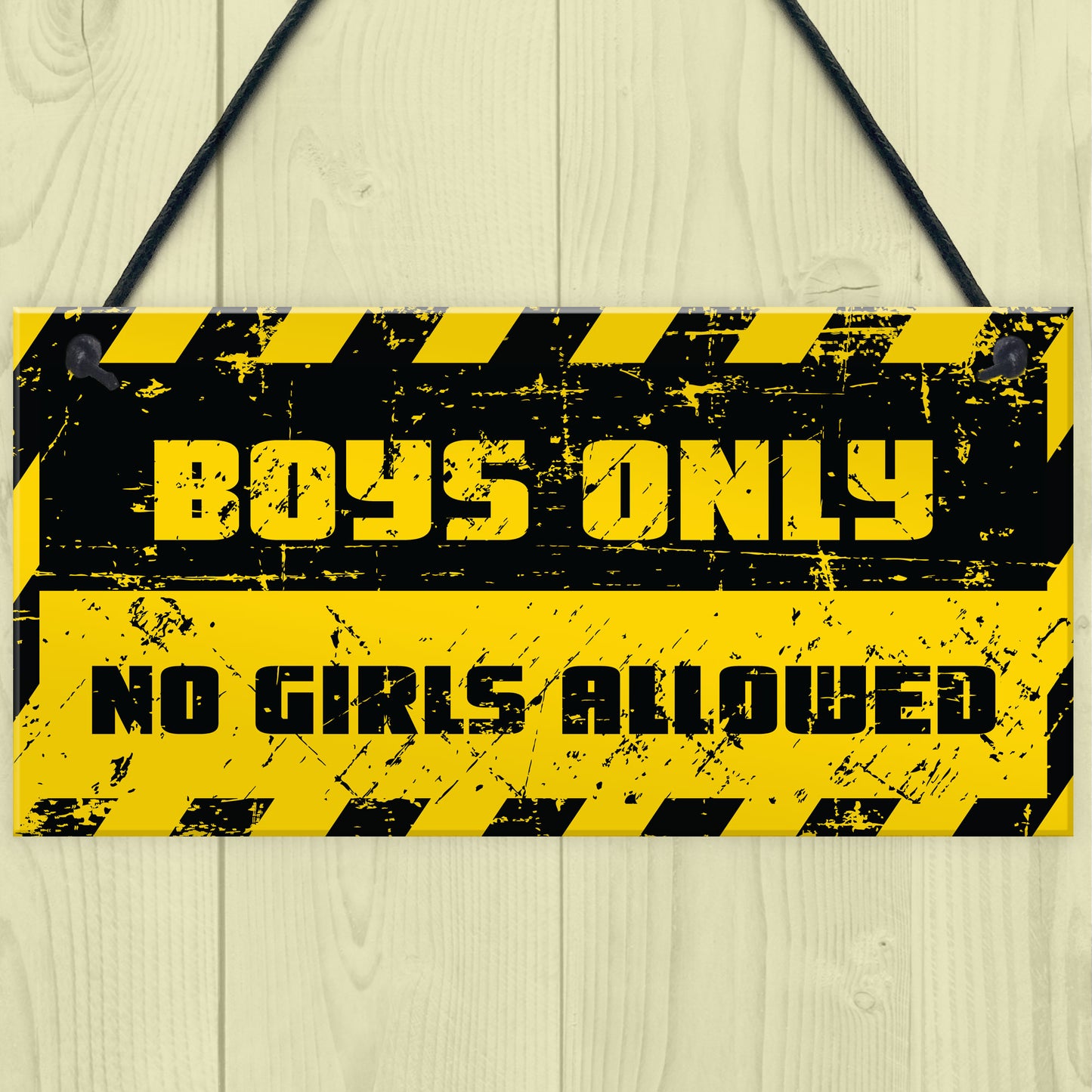 Funny Boys Bedroom Door Sign NO GIRLS ALLOWED Man Cave