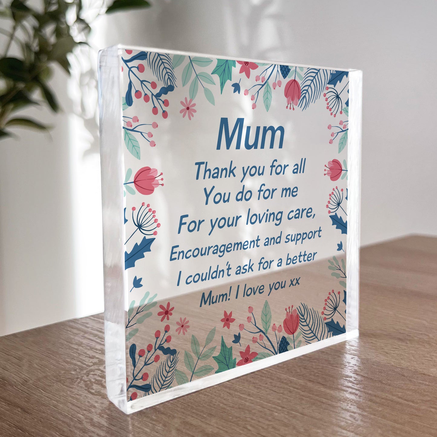 Mum Gifts I LOVE YOU Block Mum Gift For Birthday Christmas