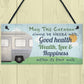 Bless This Caravan Plaque Novelty Camping Camper Sign Mum Gift