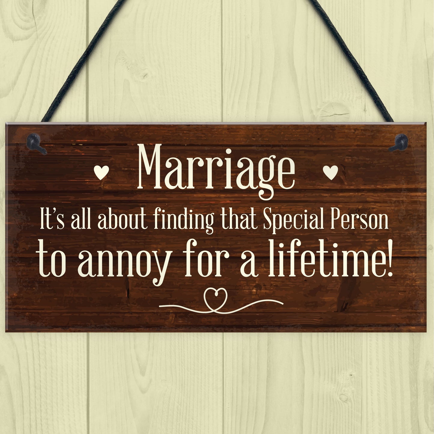 Marriage Sign Hanging Wall Decor Anniversary Wedding Anniversary