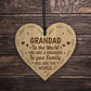 Grandad Gift Ideas For Birthday Christmas Engraved Heart