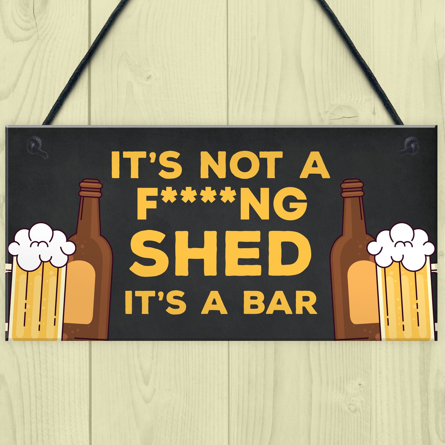 Funny Home Bar Sign RUDE Witty Cheeky Joke Man Cave Pub