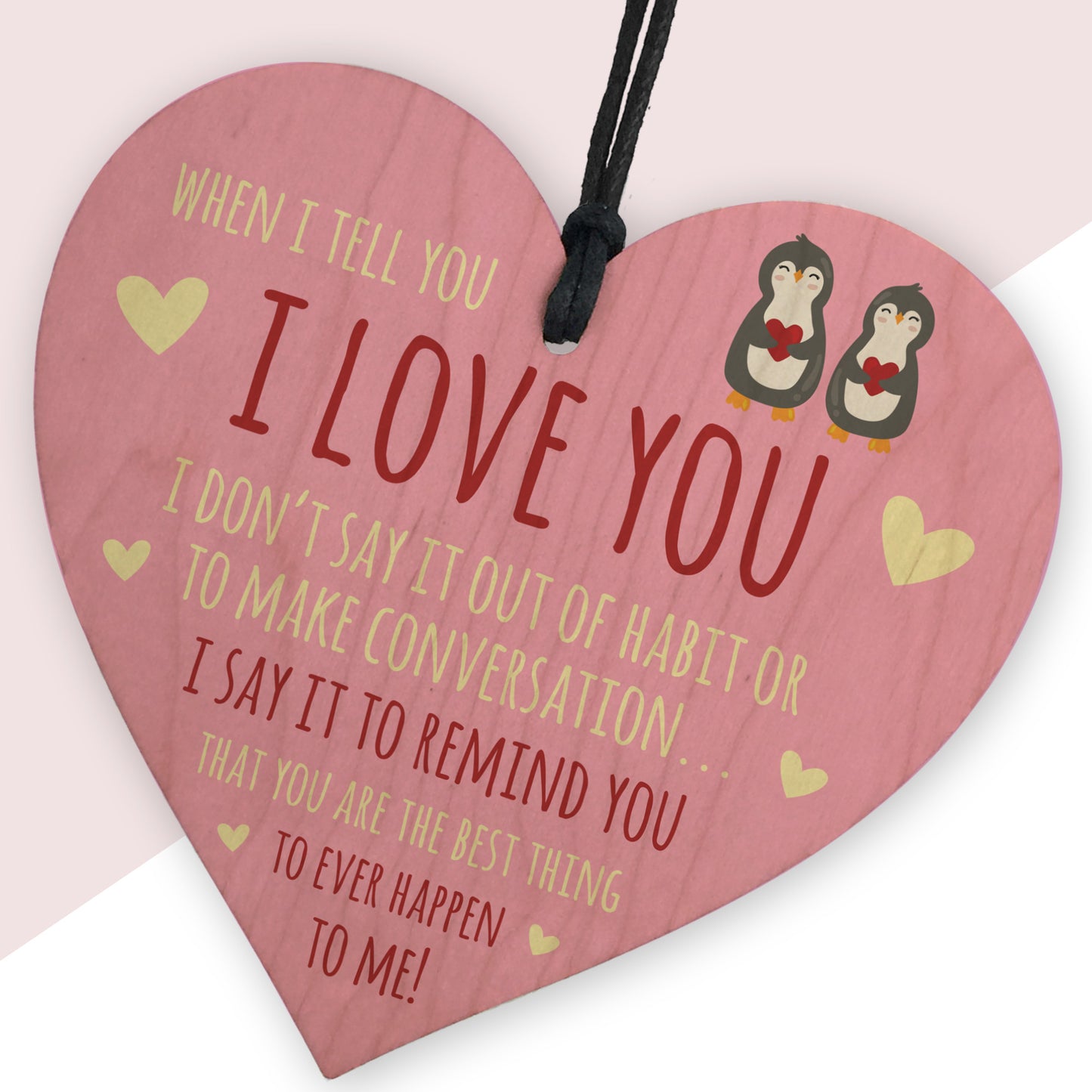 Valentines Day Gift For Him Her WHEN I TELL YOU I LOVE YOU Gift