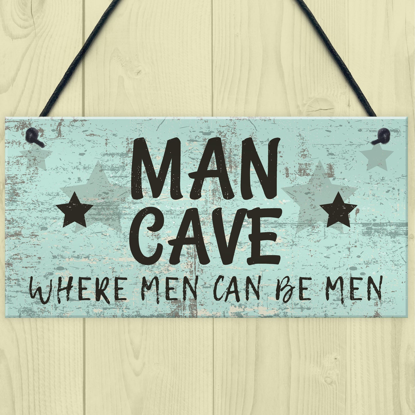 The Man Cave Door Sign Shed Garage Vintage Gift For Dad Grandad