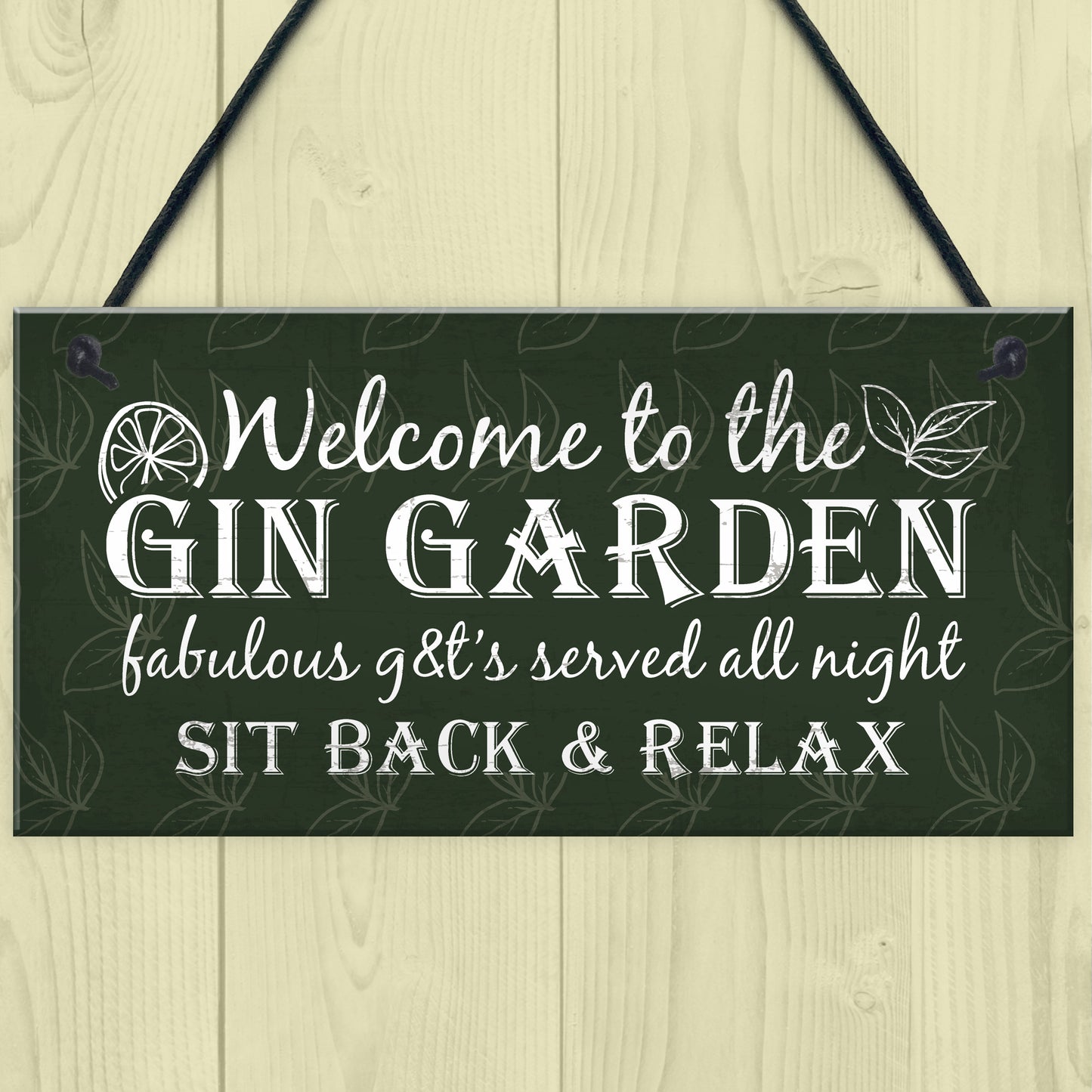 Gin Signs Garden Shed Bar Pub Plaque Gin & Tonic Alcohol Sign