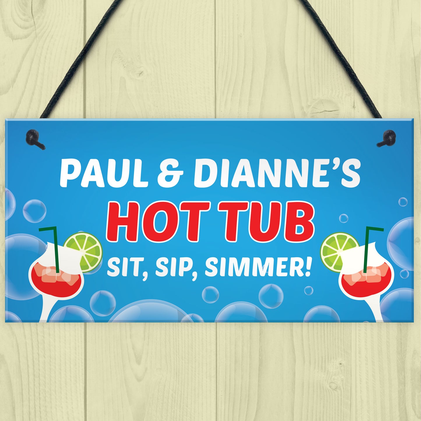 Funny Hot Tub Decor Personalised Hot Tub Sign Accessories Garden