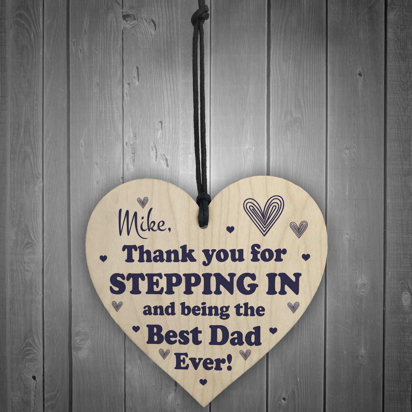 Personalised Stepdad Gift For Birthday Fathers Day Cute Thankyou