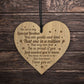 BROTHER GIFT Engraved Wood Heart Birthday Christmas Gift