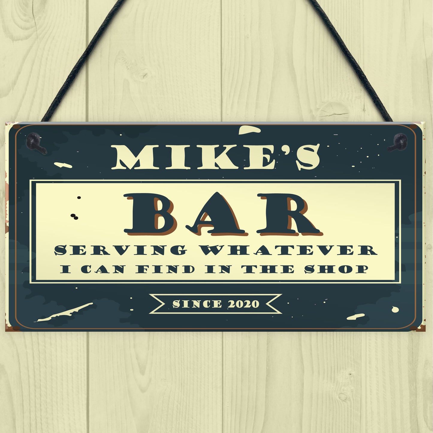 Novelty Bar Decor Personalised Home Bar Signs Funny Man Cave