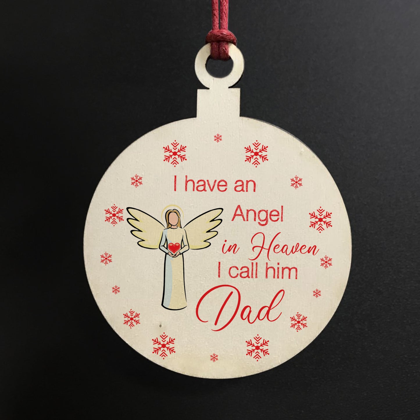 Remembrance Bauble Christmas Tree Decoration For Dad
