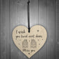 Best Friend Gift Wood Heart Miss You Best Friend Birthday Xmas