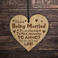 Funny Wedding Anniversary Gift For Him Her Engraved Heart