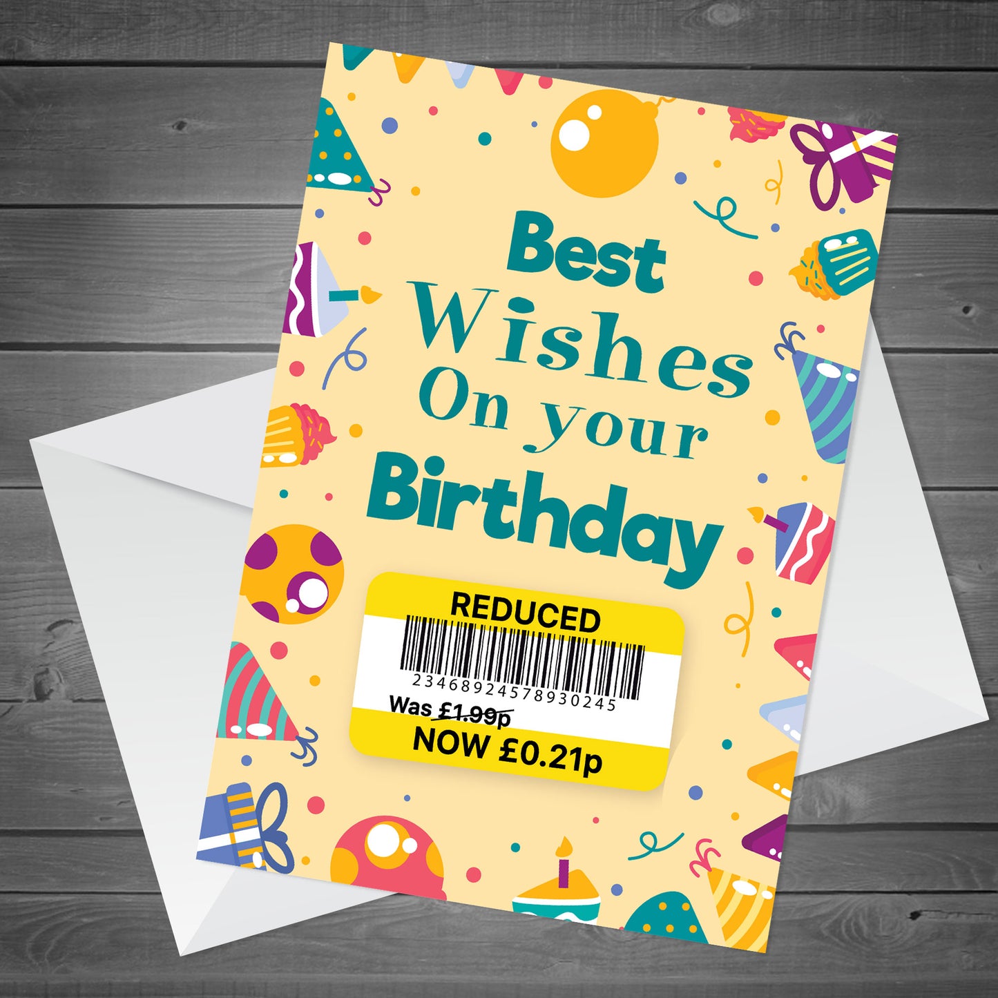 Best Wishes Birthday Card Funny Joke Reduced Cheap Birthday