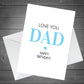 Birthday Cards For Dad Love You Dad Card From Daughter Son