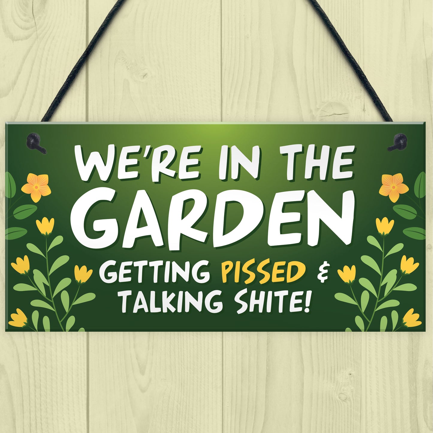 Garden Plaque Garden Bar Sign Shed Summerhouse Friendship Gift