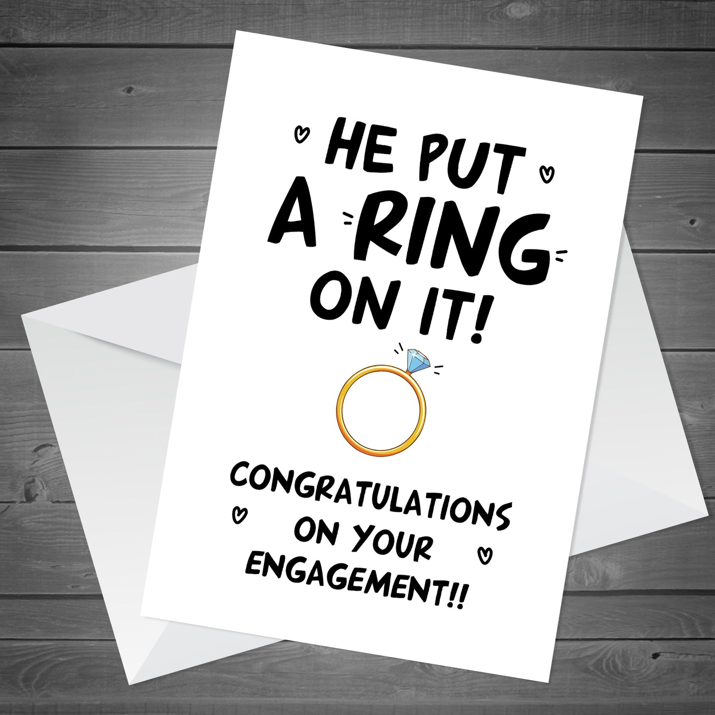 Engagement Card Congratulations On Your Engagement Couple Card