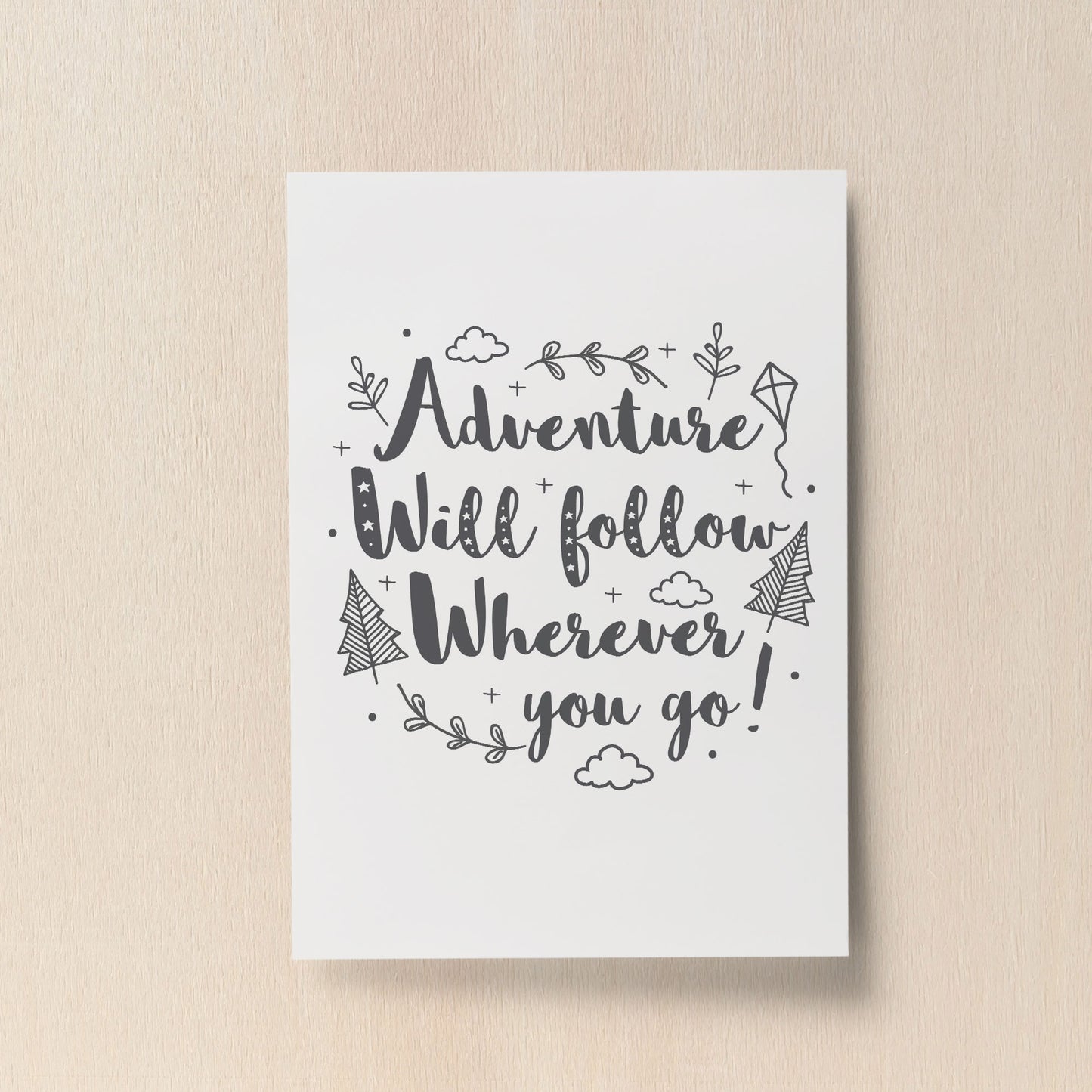 Grey Nursery Prints Baby Room Girls Boys Bedroom Wall Art Gift