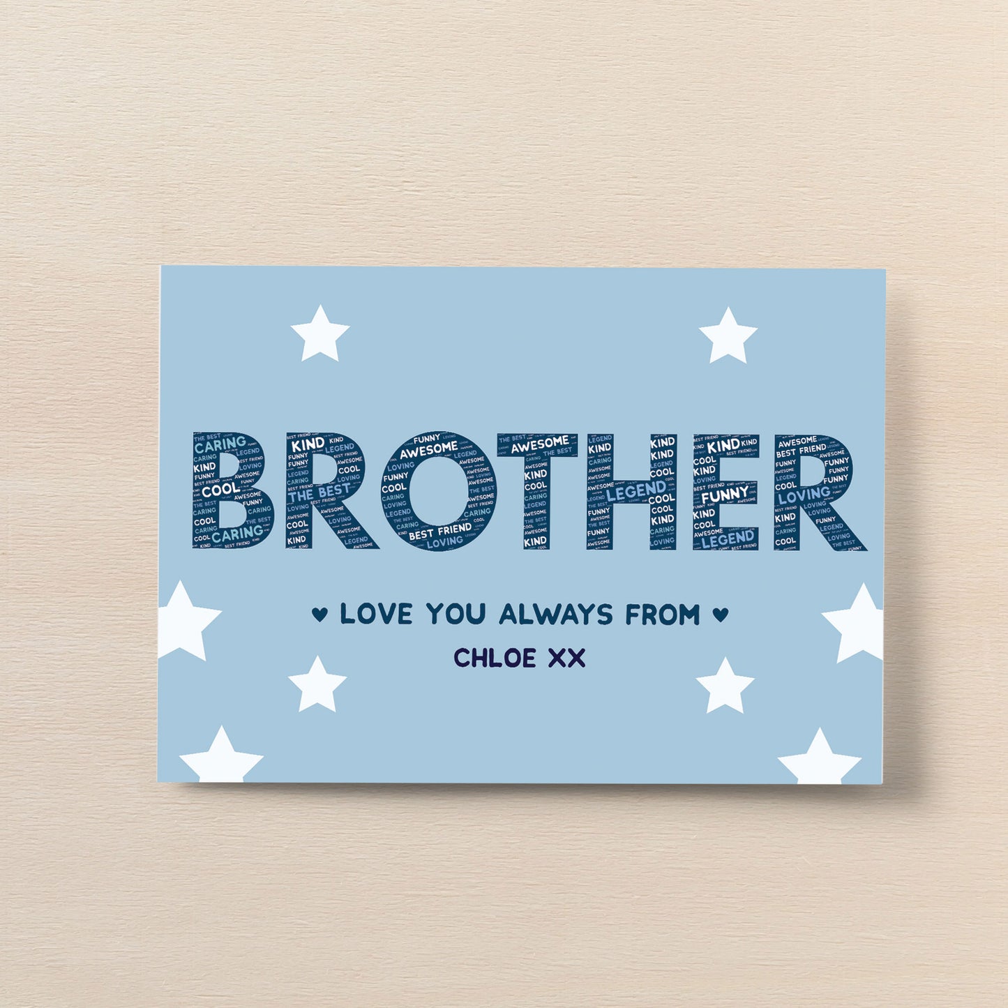Brother Gift Personalised Print Brother Uncle Birthday Xmas Gift