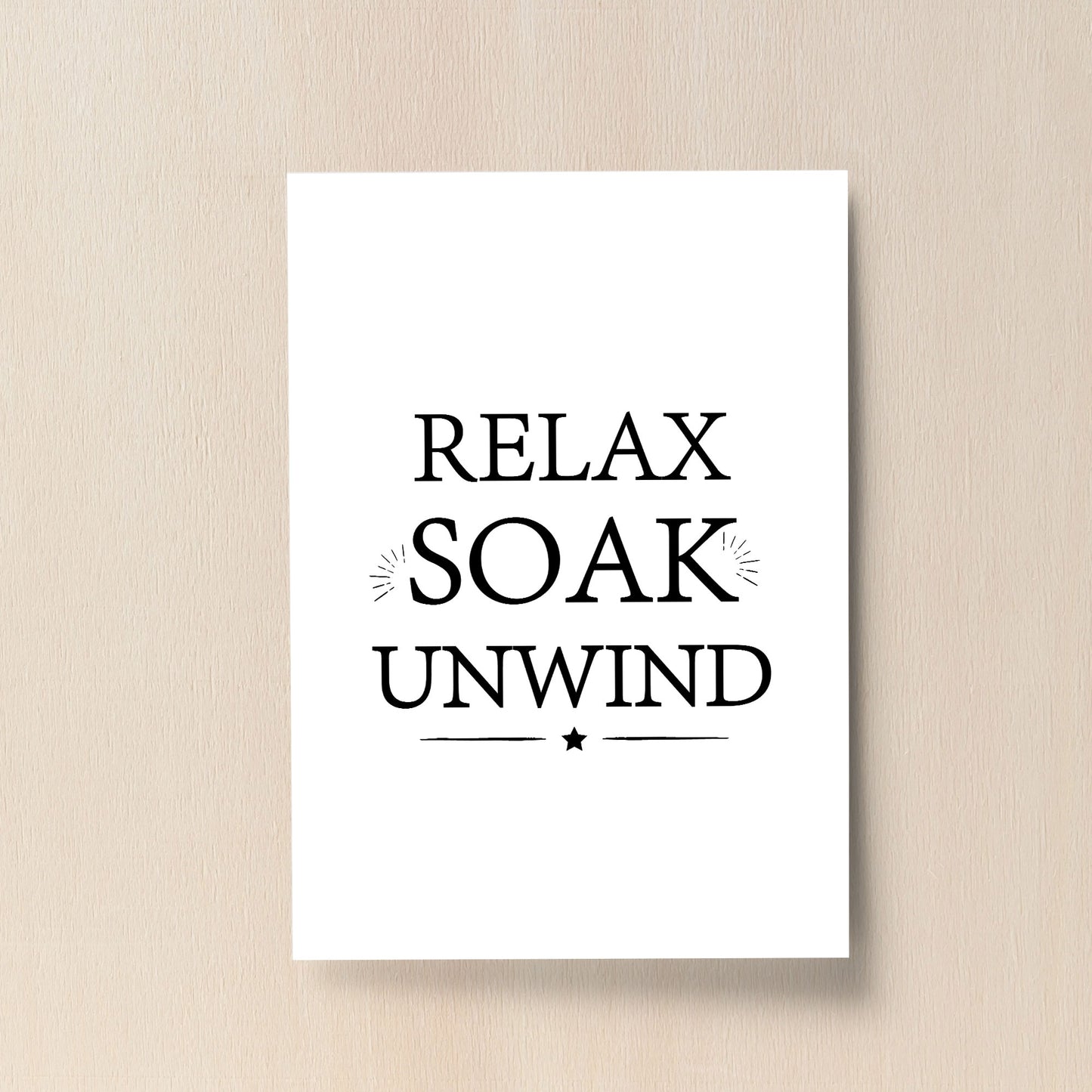 Bathroom Sign Hanging Wall Print New Home Gift Home Decor