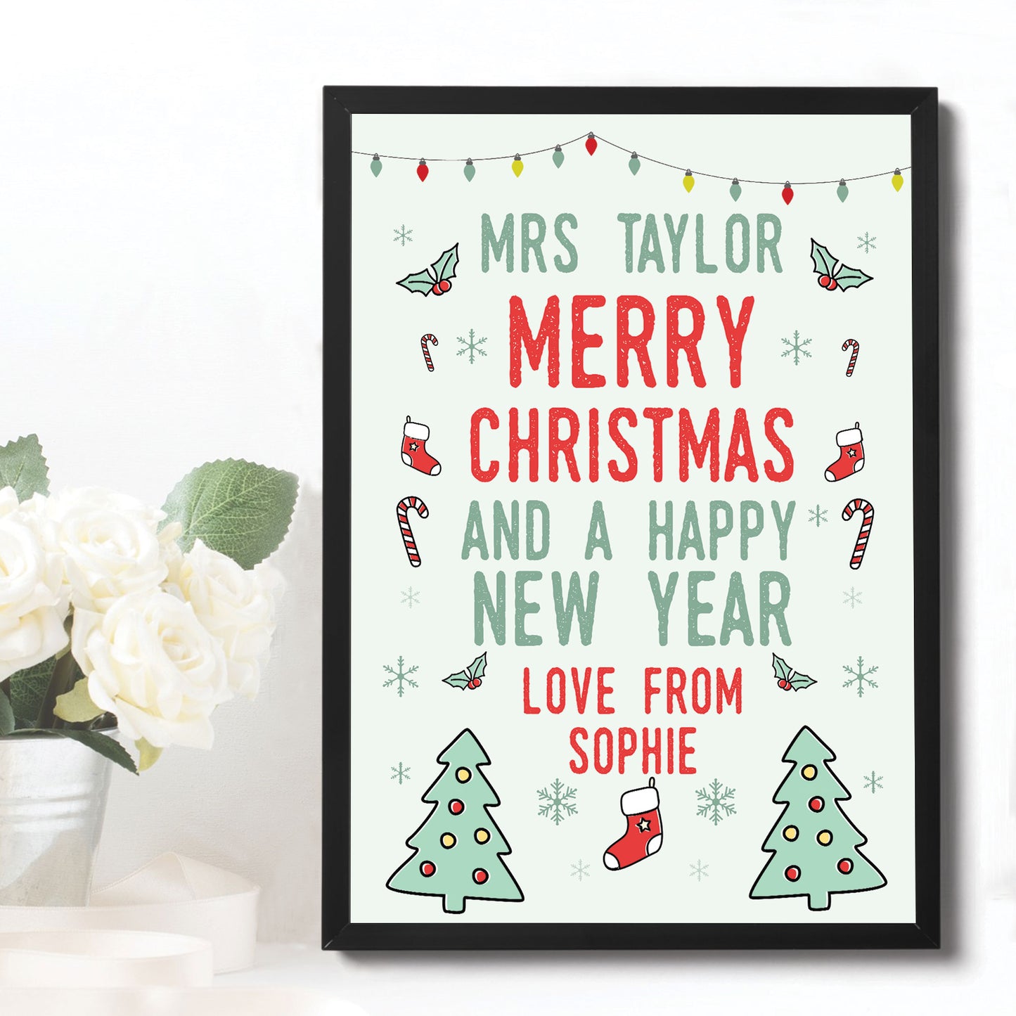 Christmas Gift For Teacher Teaching Assistant PERSONALISED Gift