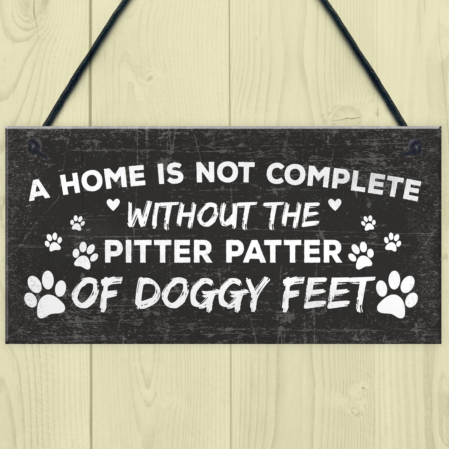 Funny Dog Hanging Plaque Dog House Decor Sign Dog Christmas Gift