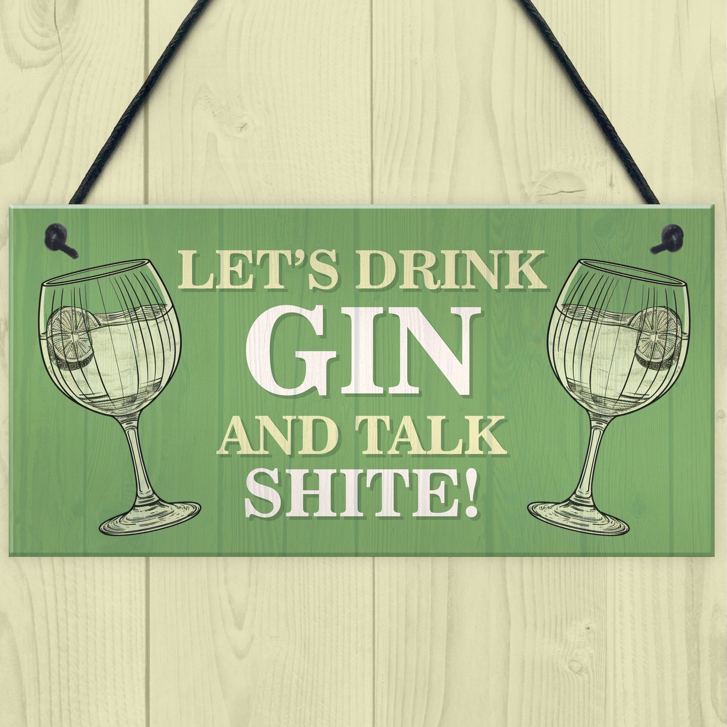 Funny Drink Gin Shabby Home Bar Sign Gin Sign Gin Gift Garden
