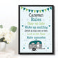 Caravan Rules Sign Novelty Caravan Sign Framed Print Retirement