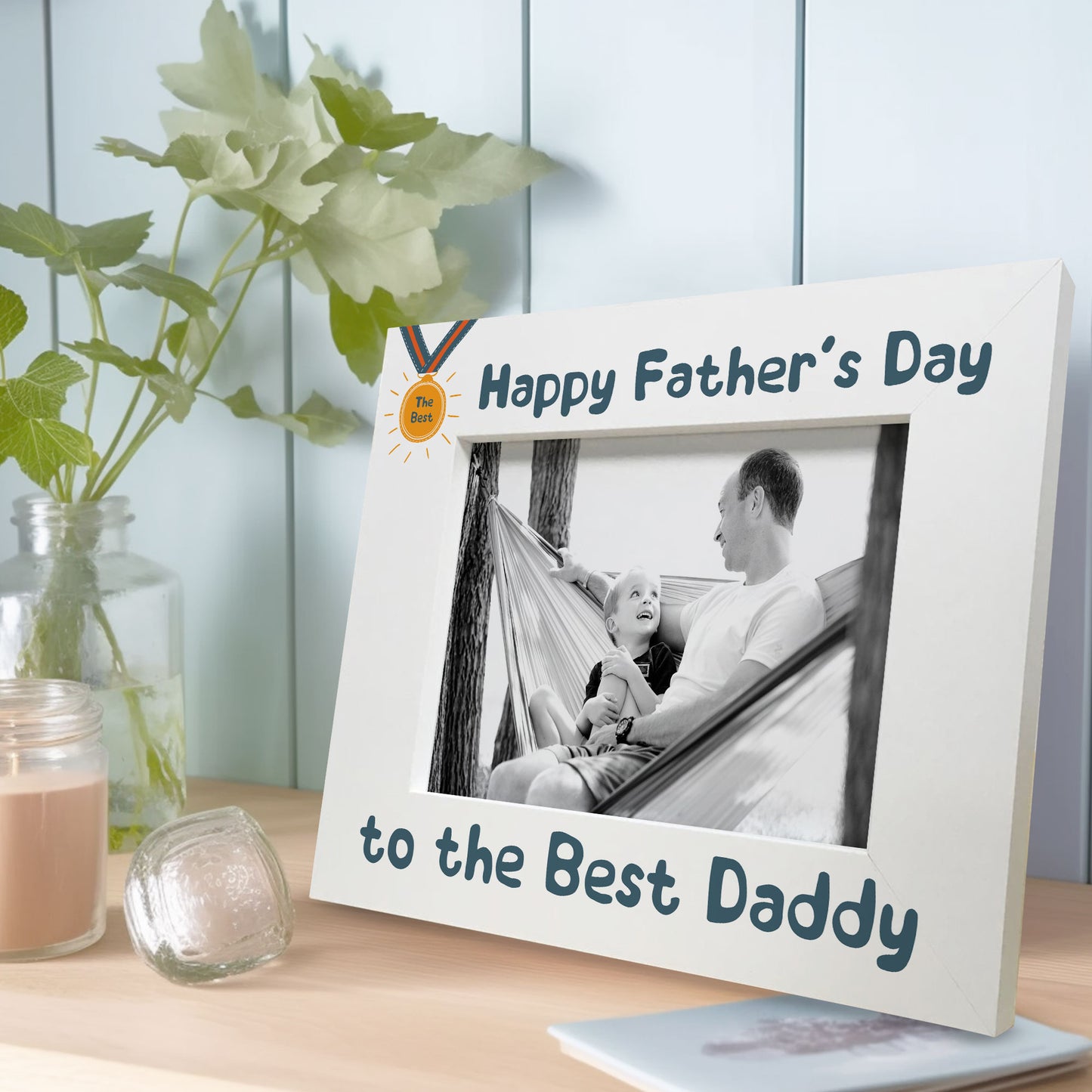 Fathers Day Gift For The Best Daddy Photo Frame Wood Daddy Gifts