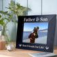 Father And Son Wooden Photo Frame Fathers Day Gift For Dad