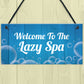 Novelty Hot Tub Lazy Spa Decor Signs Hanging Garden Shed Home