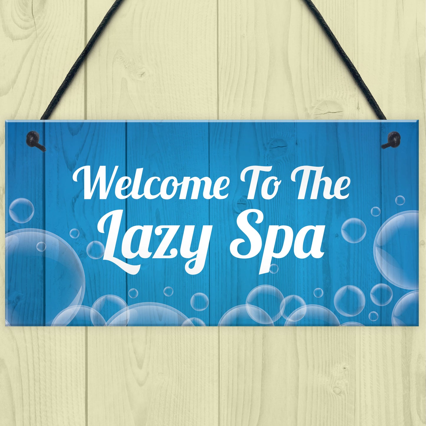 Novelty Hot Tub Lazy Spa Decor Signs Hanging Garden Shed Home