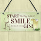Funny Gin Gift Hanging Kitchen Bar Plaque Gin Lover Gift