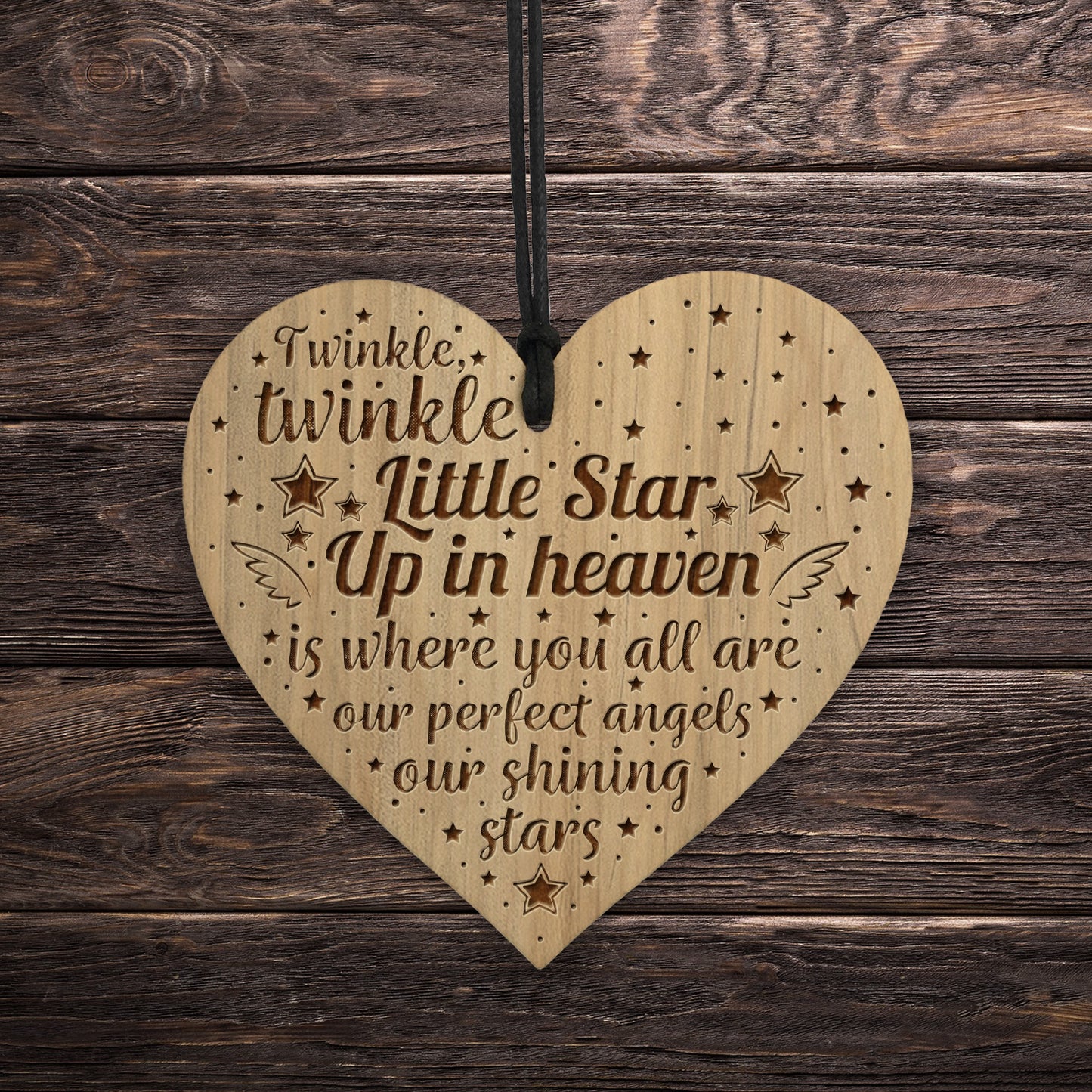 Memorial Sign Memorial Hanging Plaque Engraved Heart Parent Pet
