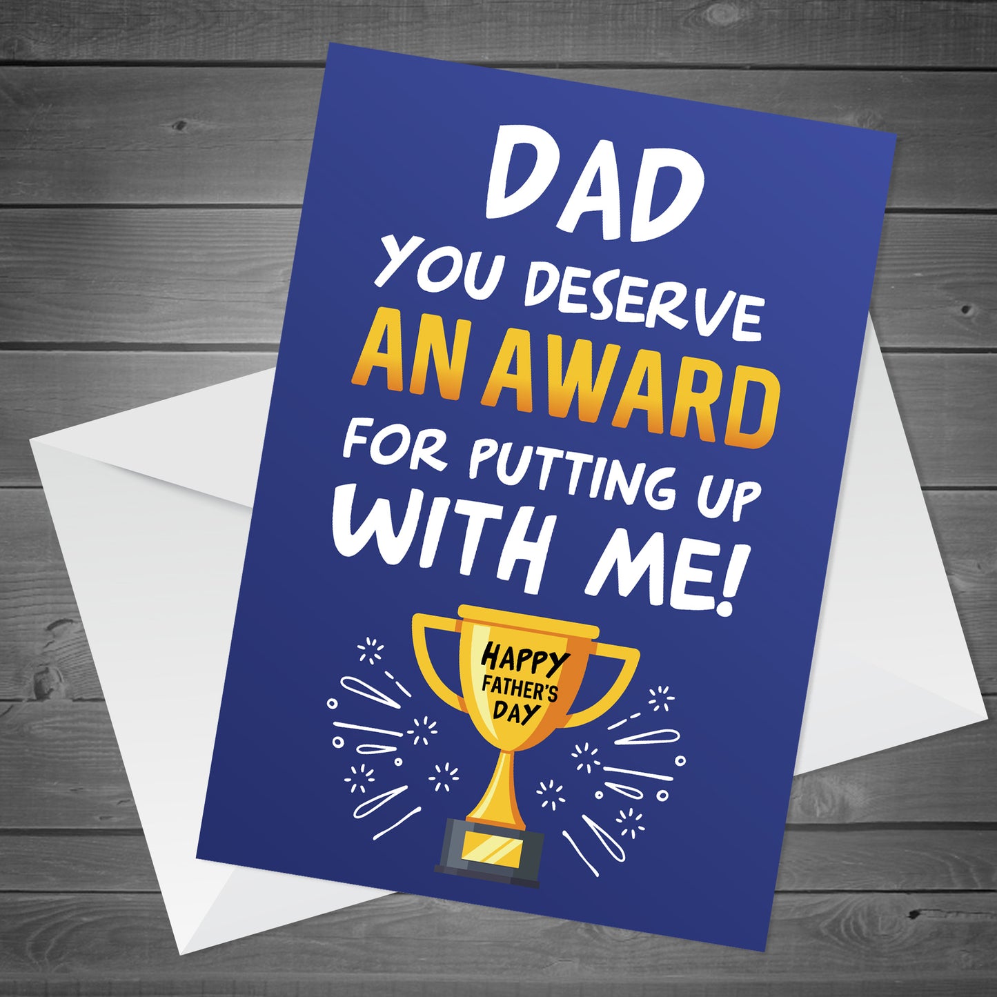 Mother's Day Card Award Funny Greeting Card for Dad Daughter Son