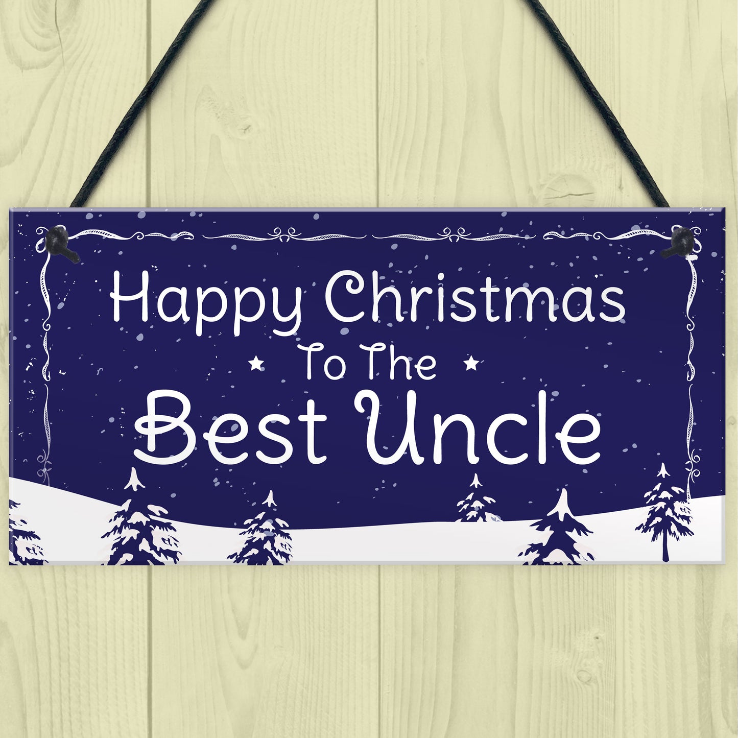 Uncle Gift Hanging Christmas Sign Novelty Christmas Xmas Gift