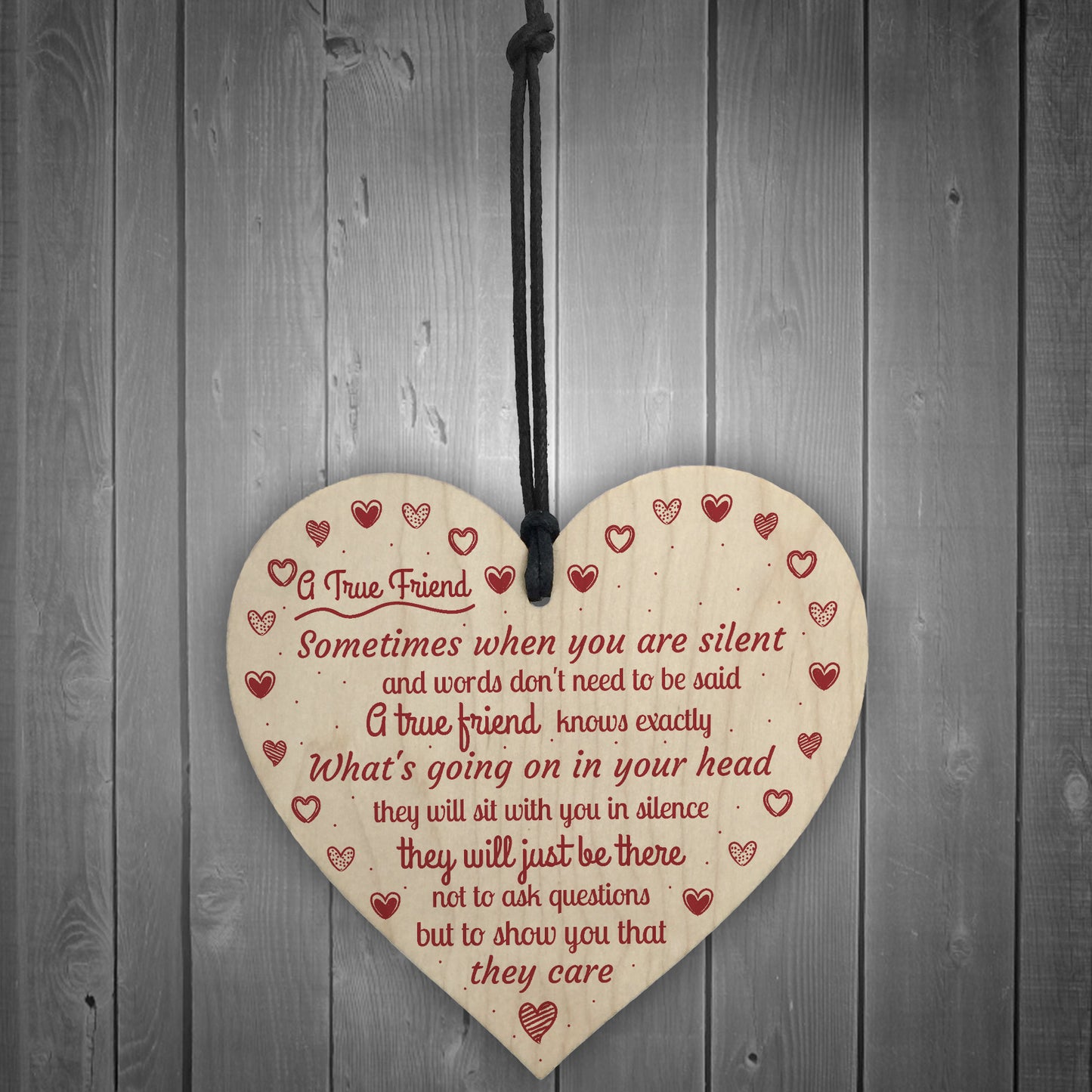Best Friends True Friend Hanging Heart Friendship Love Birthday