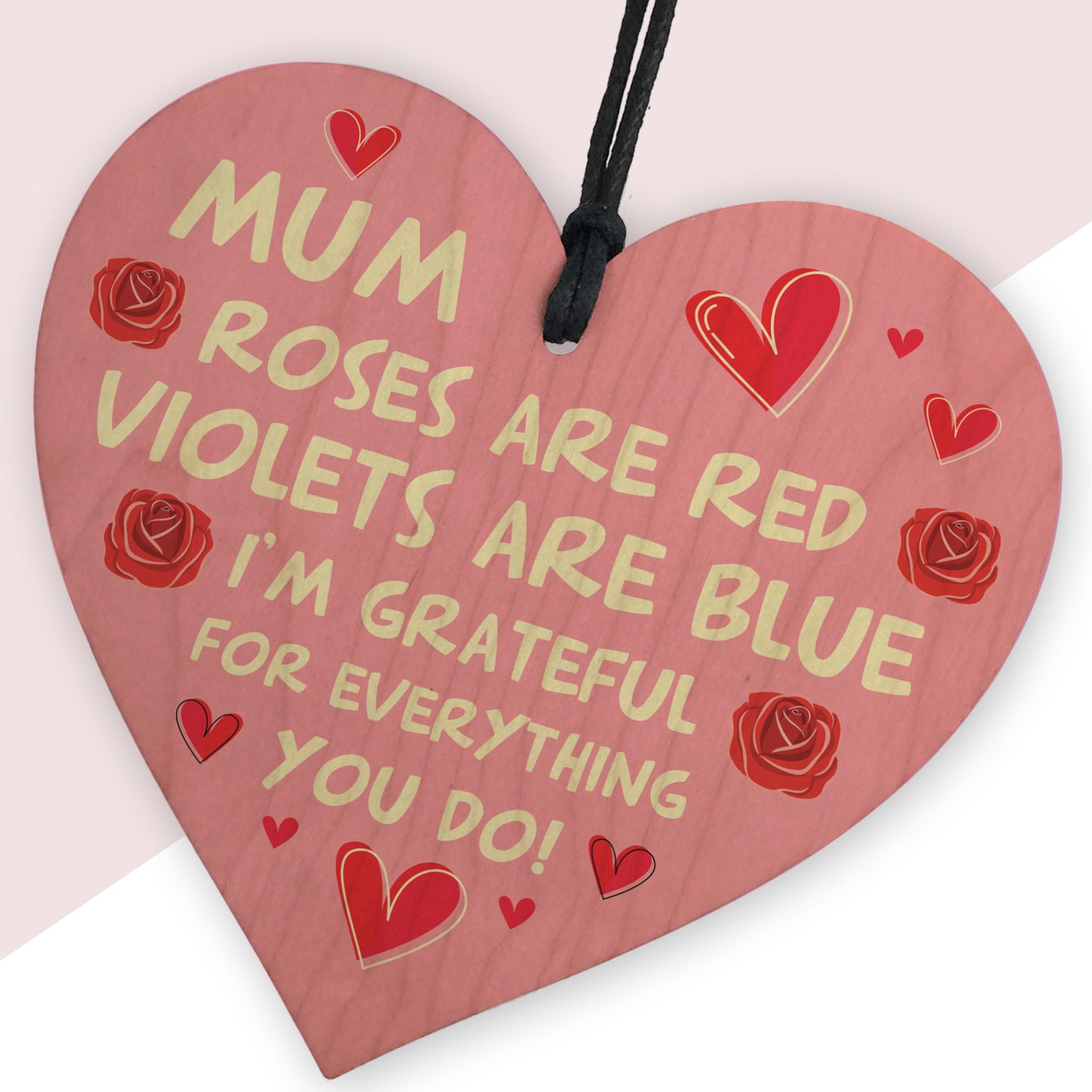 Grateful for You Mum Gift Heart Gift For Mothers Day Birthday