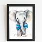 Safari Animals Boys Nursery Bedroom Prints Personalised Name