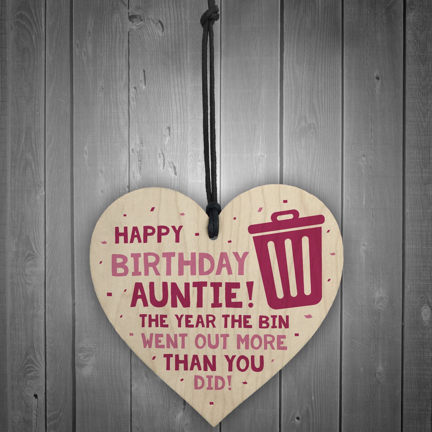 Funny Lockdown Birthday Gift For Auntie Heart From Niece Nephew