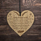 Beautiful Hanging Memorial Christmas Decoration Engraved Heart