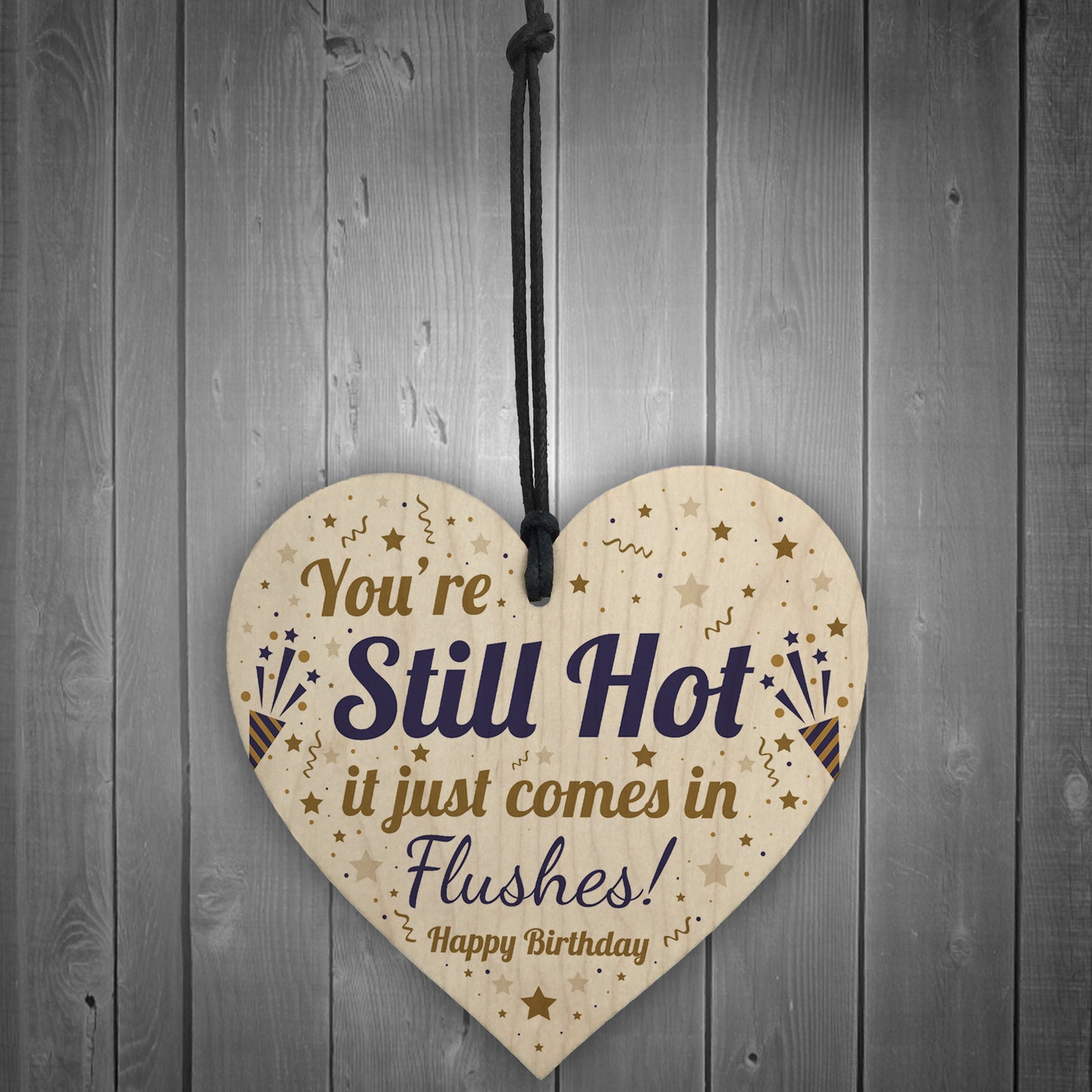 Birthday Gifts For Women 40th 50th Funny Wooden Heart 50th