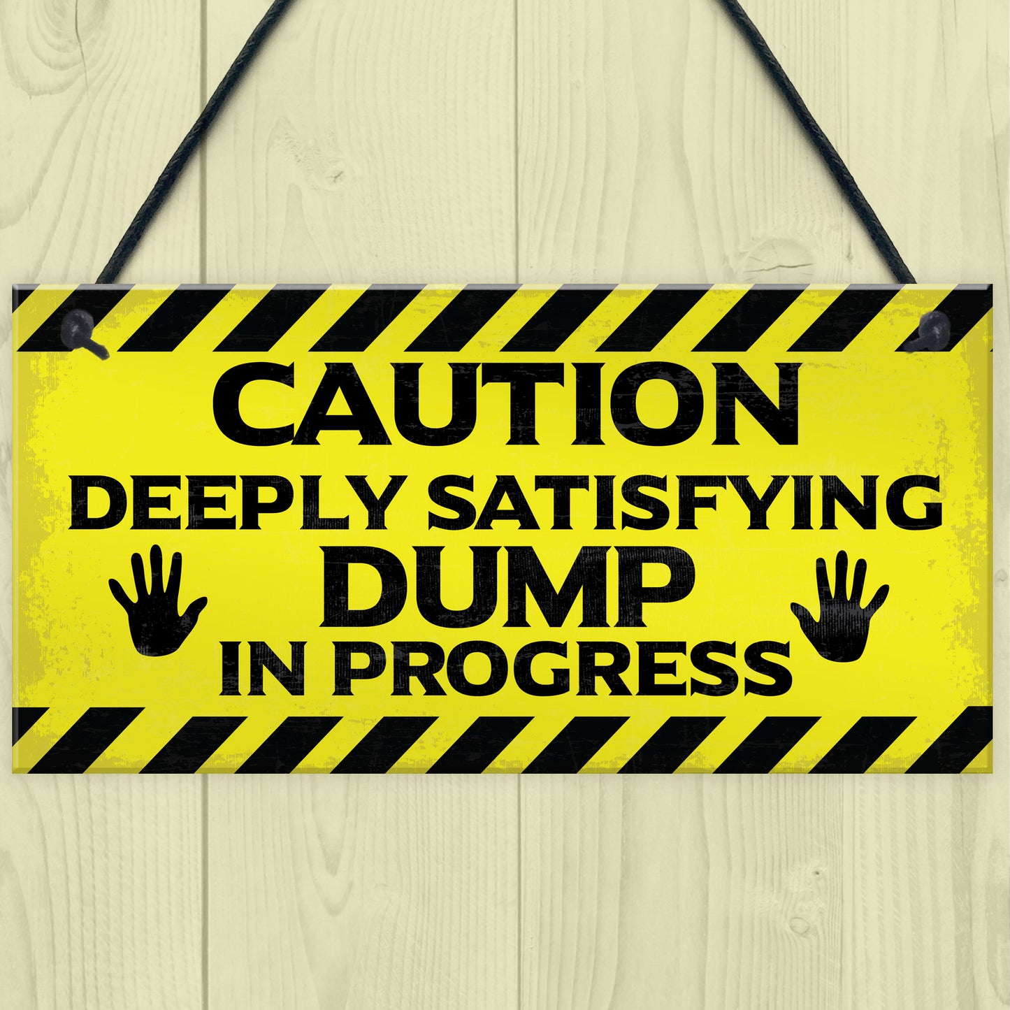 Funny Toilet Bathroom Warning Sign Novelty Bathroom Decor Gifts