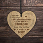Thank You Bottom Of My Heart Gift Wood Heart Friendship Gifts